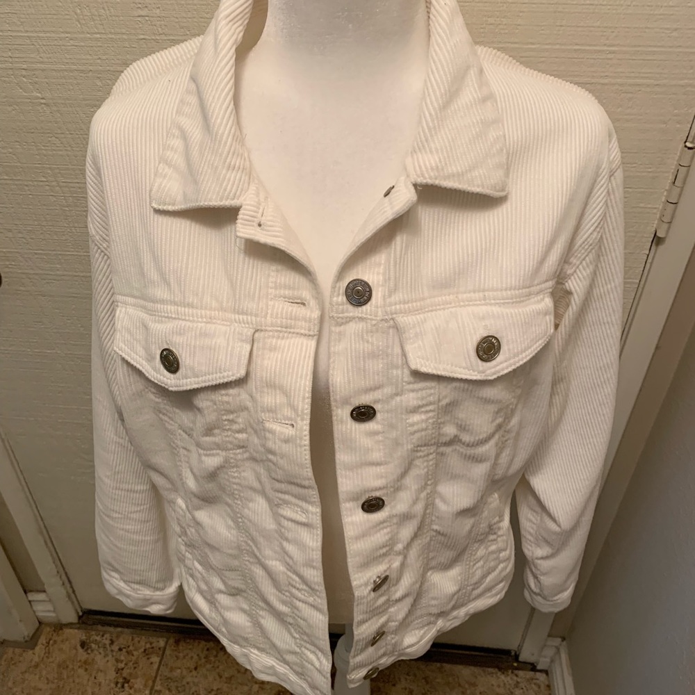 Women’s White Corduroy Jacket from Forever 21
